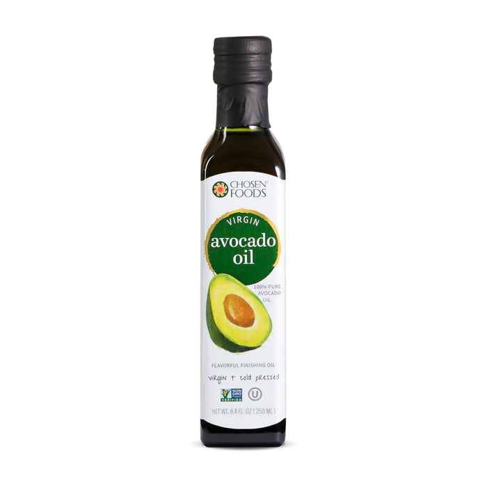 Chosen Foods® Virgin Avocado Oil<br>(250ml Bottle)<br>NOT SUITABLE FOR COOKING