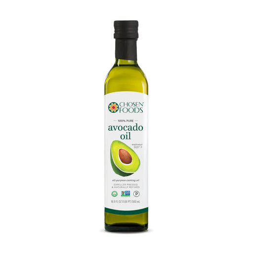 Chosen Foods® 100% Pure Avocado Oil (500ml Bottle) --- Best Before Date: 11/2024 (mm/yyyy) <br>