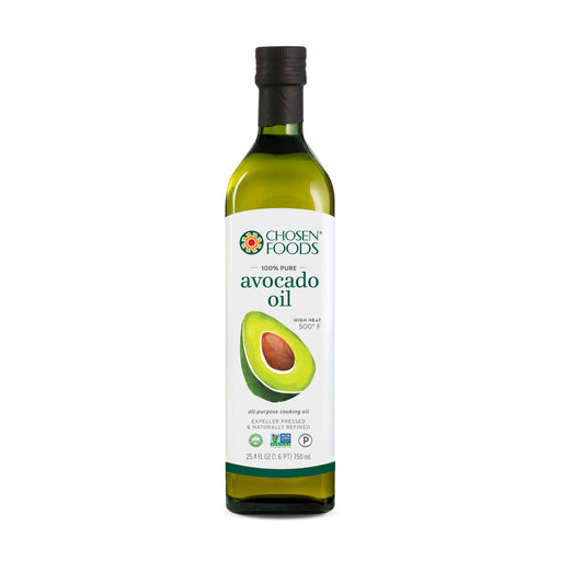 Chosen Foods® 100% Pure Avocado Oil (750ml Bottle)  --- Best Before Date: 07/2024 (mm/yyyy)